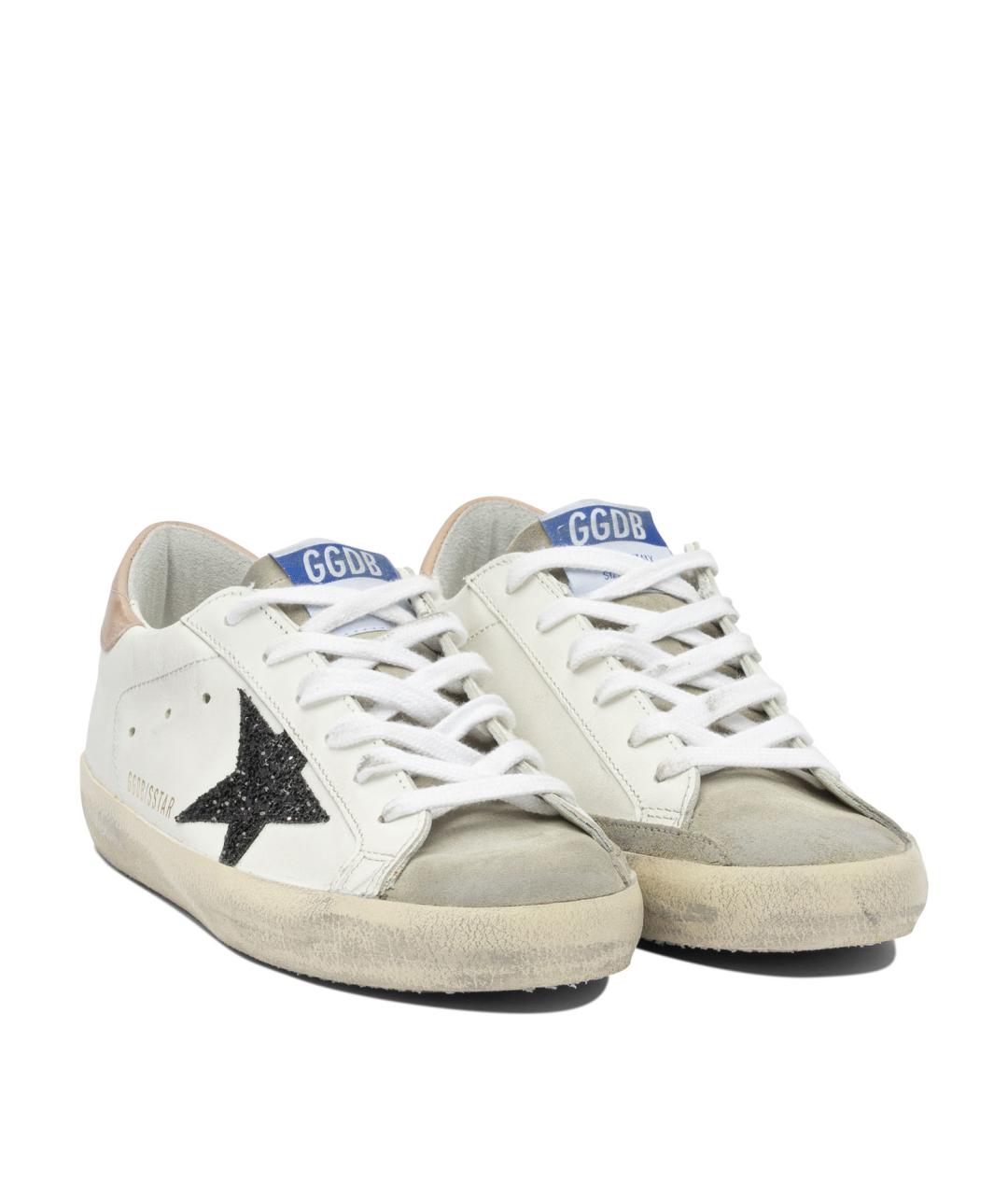 GOLDEN GOOSE DELUXE BRAND Белые кожаные кроссовки, фото 2