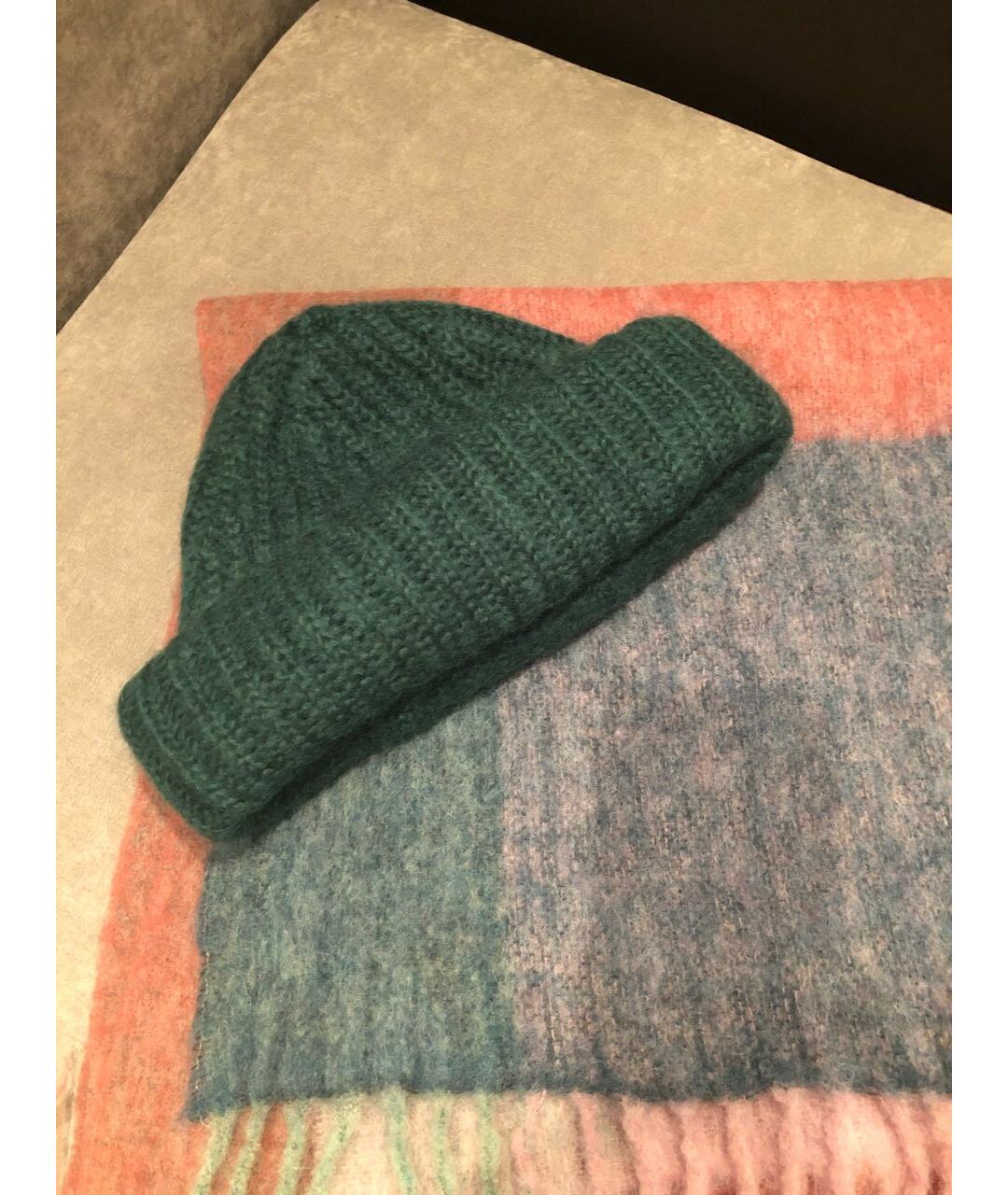 TAK.ORI Зеленая шерстяная шапка, фото 4