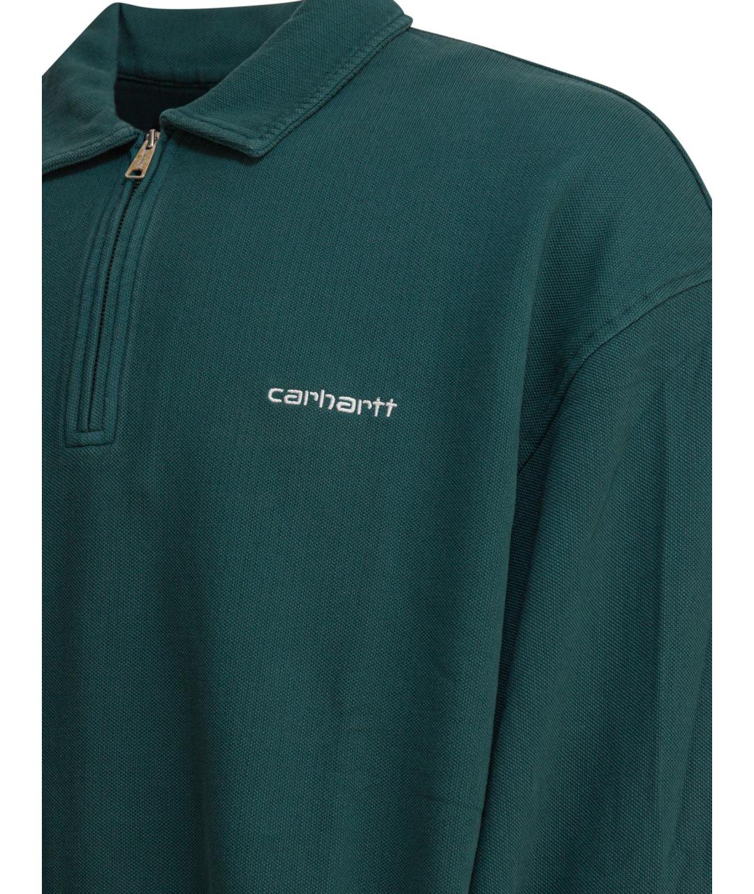 CARHARTT WIP Зеленый хлопковый джемпер / свитер, фото 4
