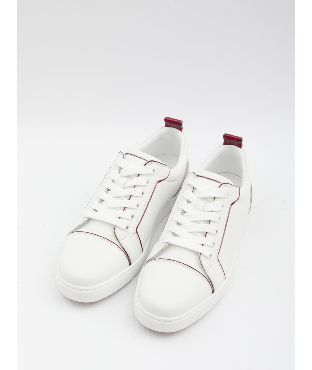 CHRISTIAN LOUBOUTIN Белые кожаные кеды, фото 5