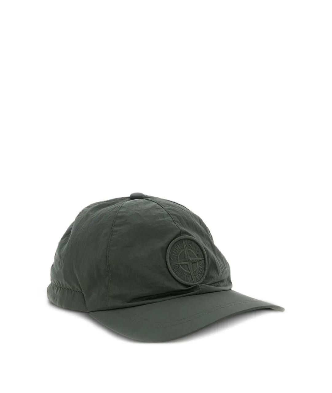 STONE ISLAND Антрацитовая синтетическая кепка/бейсболка, фото 3