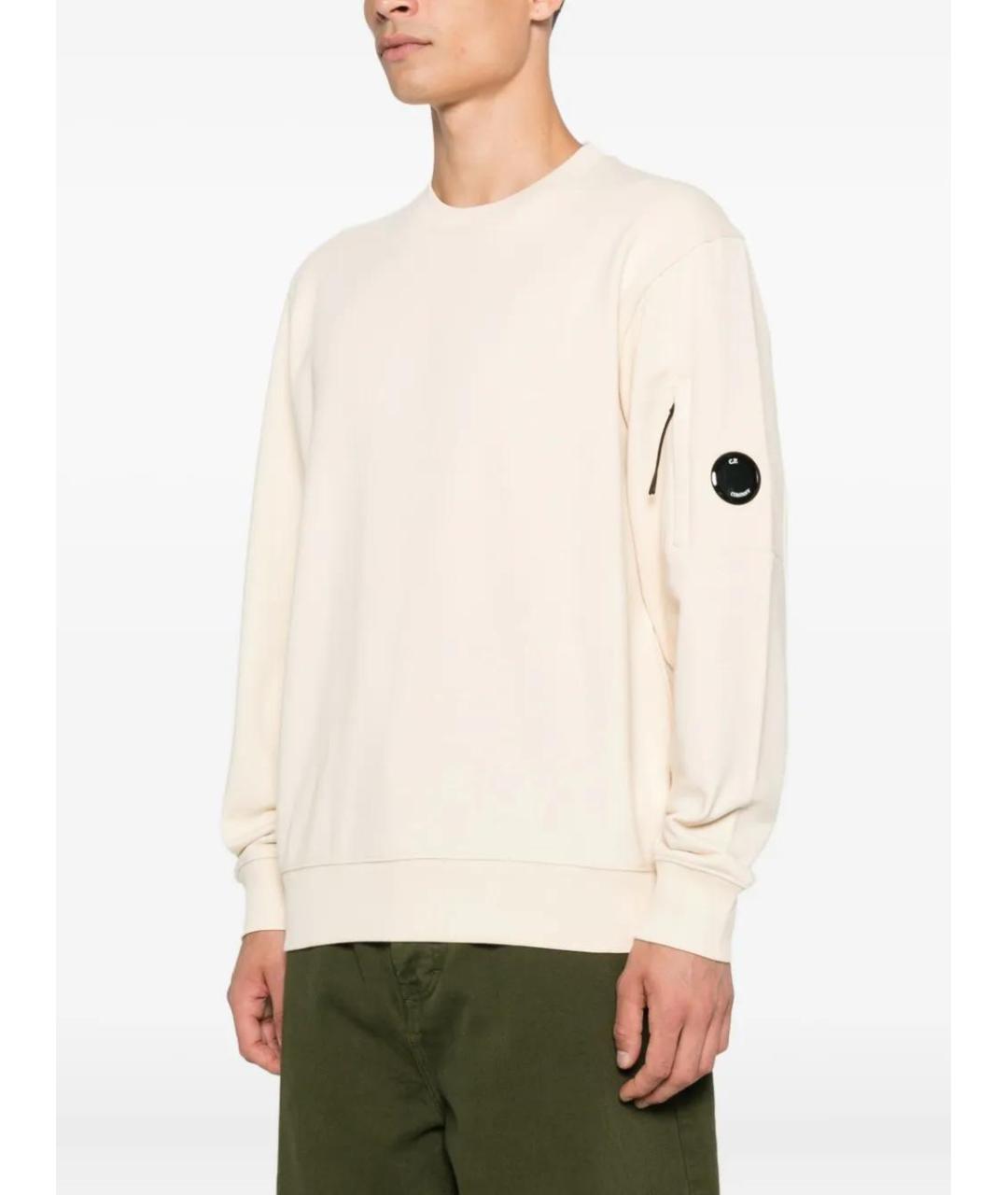 CP COMPANY Бежевый хлопковый джемпер / свитер, фото 3