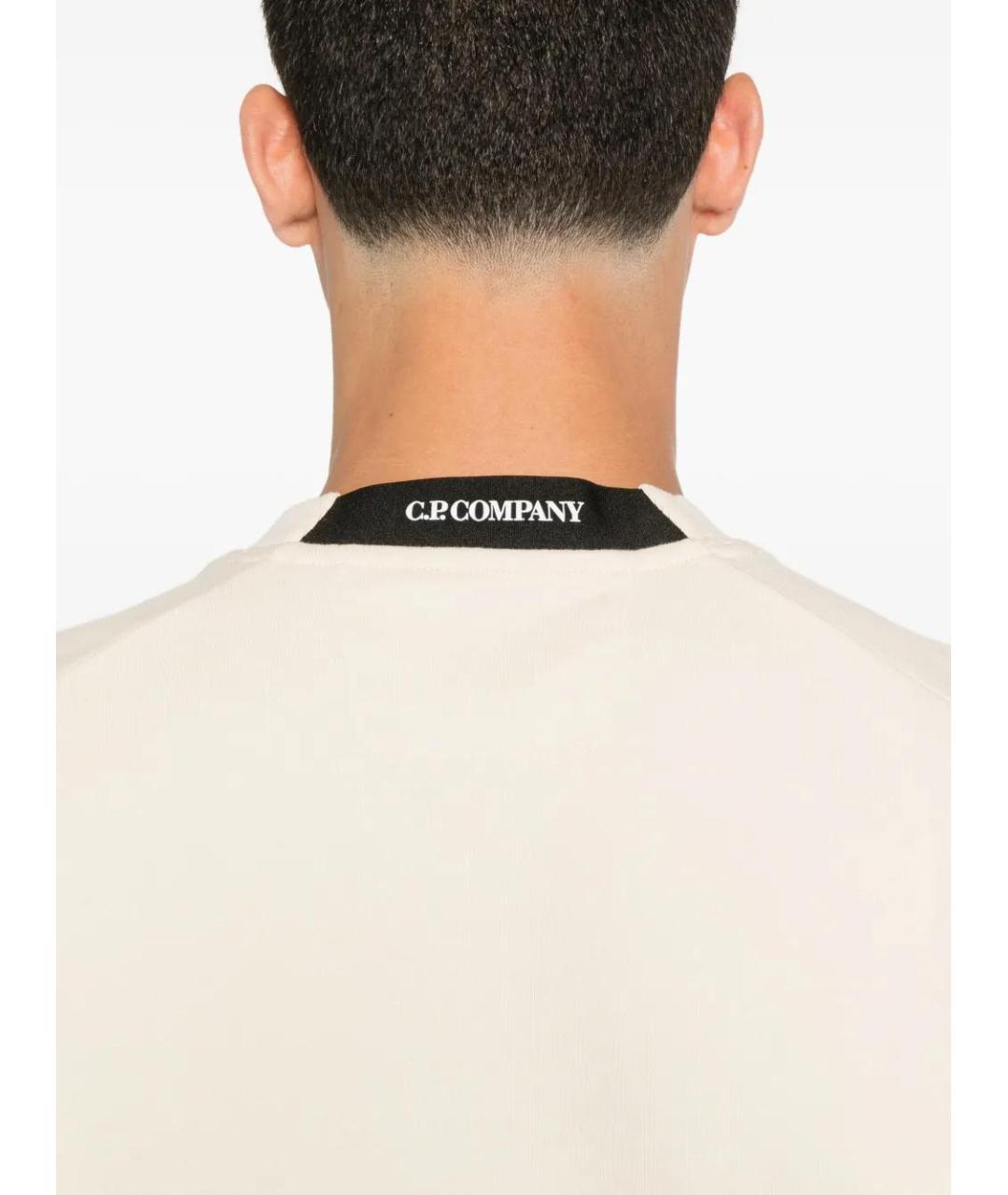 CP COMPANY Бежевый хлопковый джемпер / свитер, фото 5