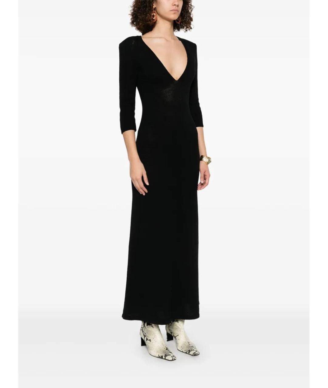 ISABEL MARANT Черное шерстяное повседневное платье, фото 3