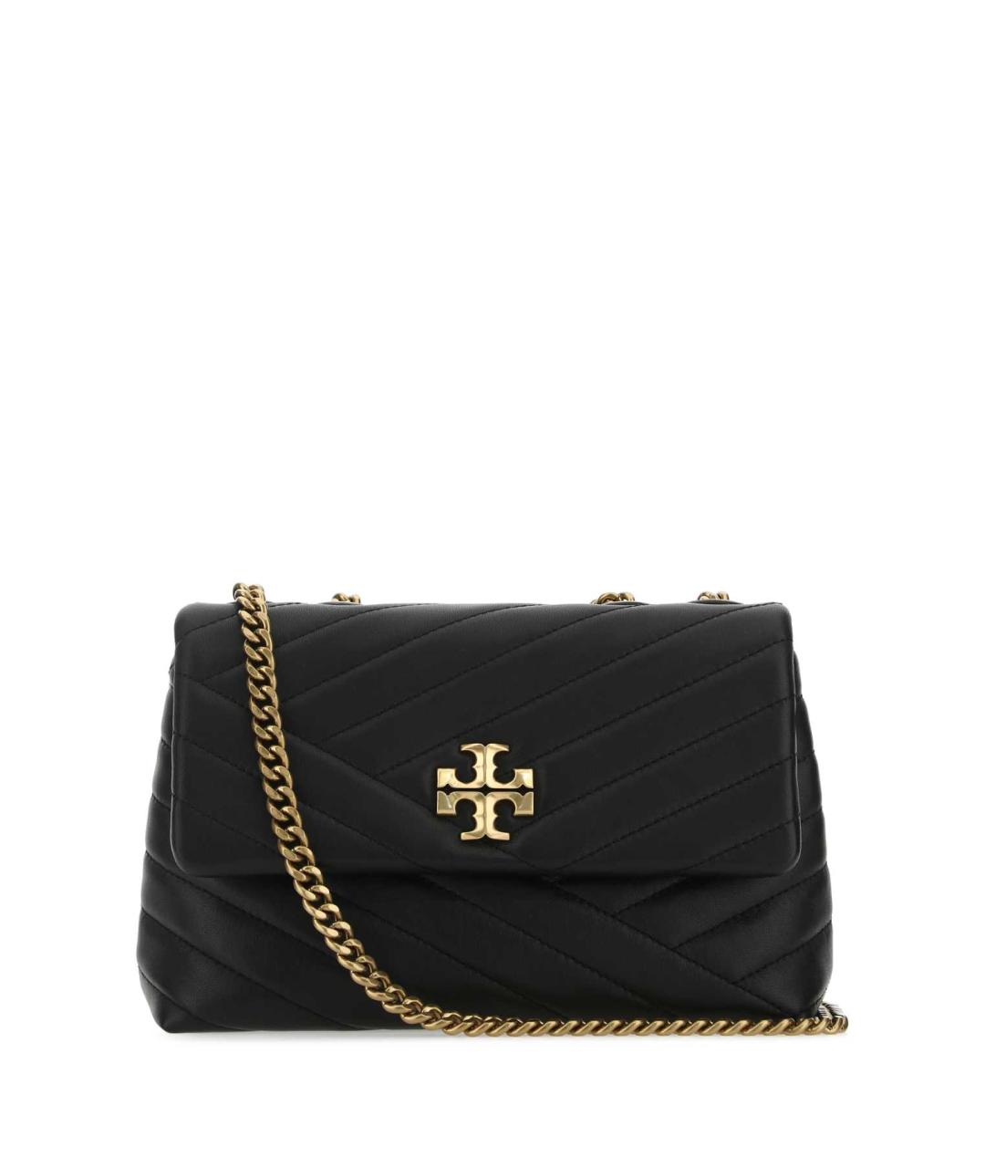 TORY BURCH Черная кожаная сумка через плечо, фото 1