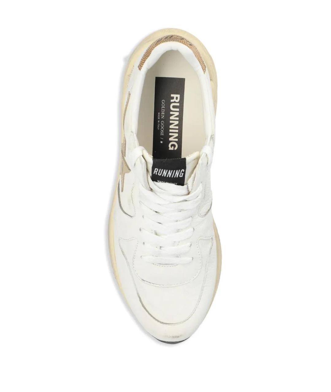 GOLDEN GOOSE DELUXE BRAND Белые кожаные кроссовки, фото 4