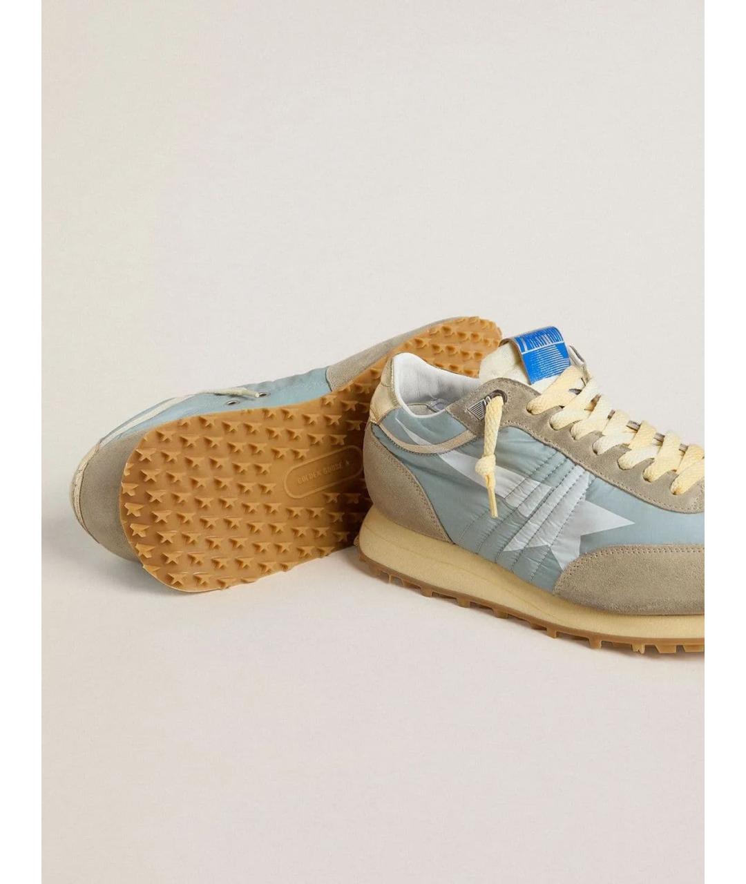 GOLDEN GOOSE DELUXE BRAND Бежевые замшевые низкие кроссовки / кеды, фото 4