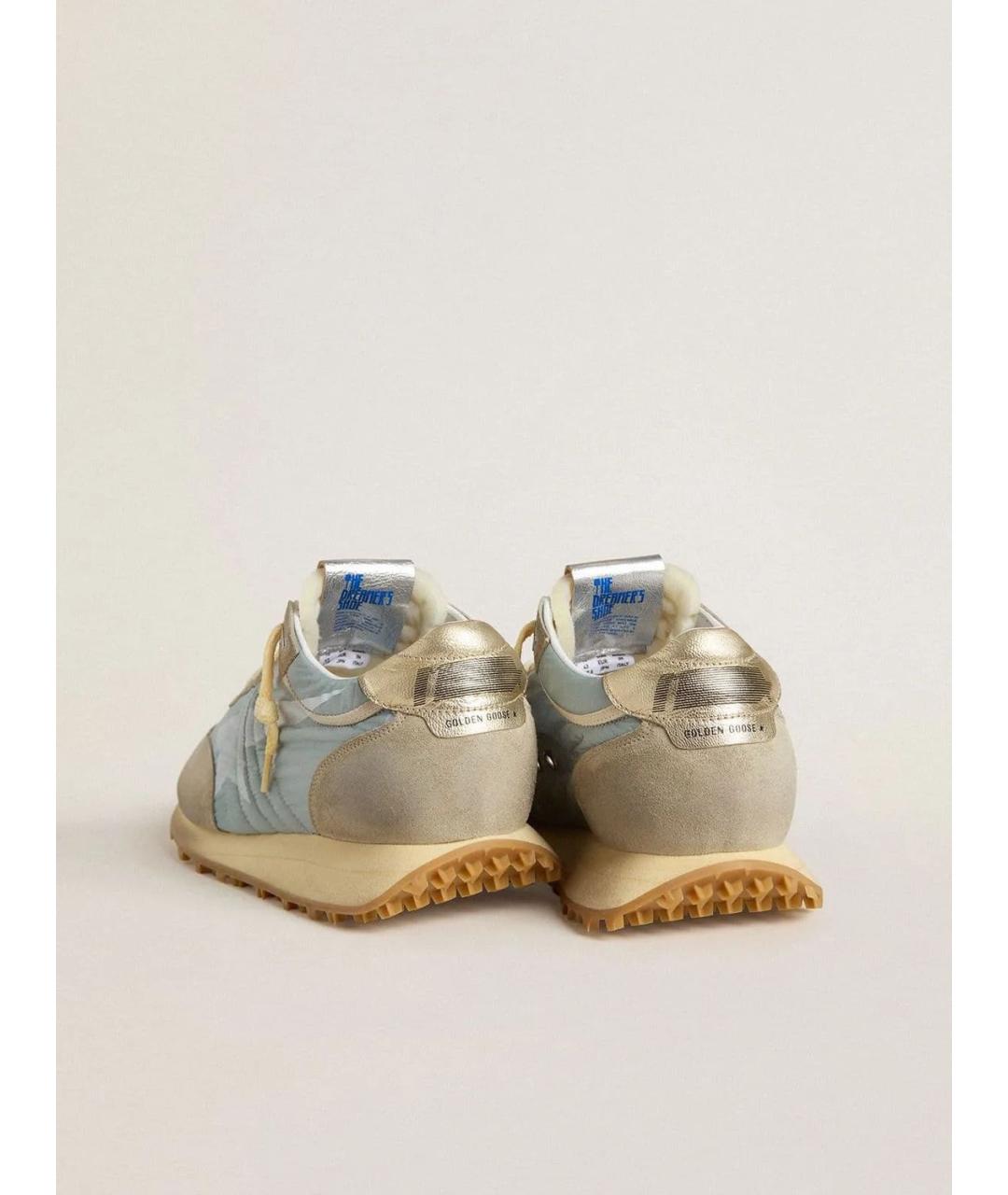 GOLDEN GOOSE DELUXE BRAND Бежевые замшевые низкие кроссовки / кеды, фото 5