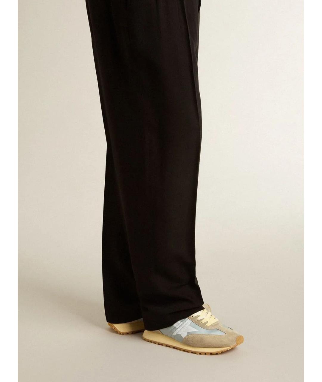 GOLDEN GOOSE DELUXE BRAND Бежевые замшевые низкие кроссовки / кеды, фото 3