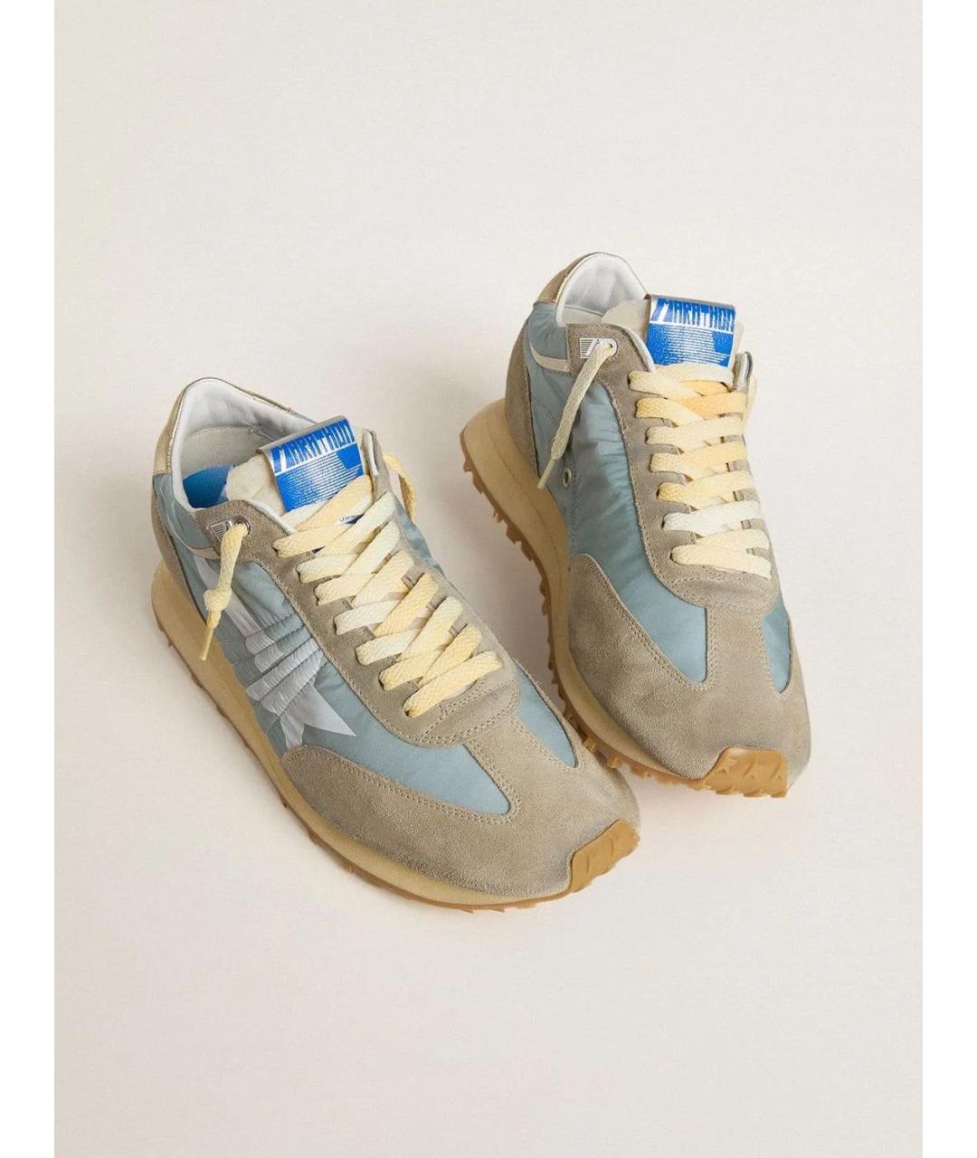 GOLDEN GOOSE DELUXE BRAND Бежевые замшевые низкие кроссовки / кеды, фото 2