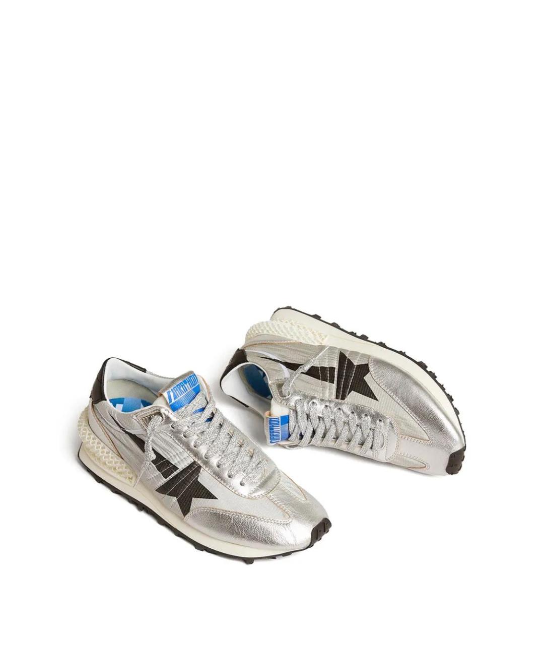 GOLDEN GOOSE DELUXE BRAND Серебряные кроссовки, фото 4