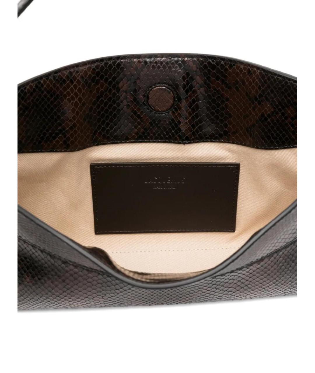 JACQUEMUS Коричневая кожаная сумка через плечо, фото 5