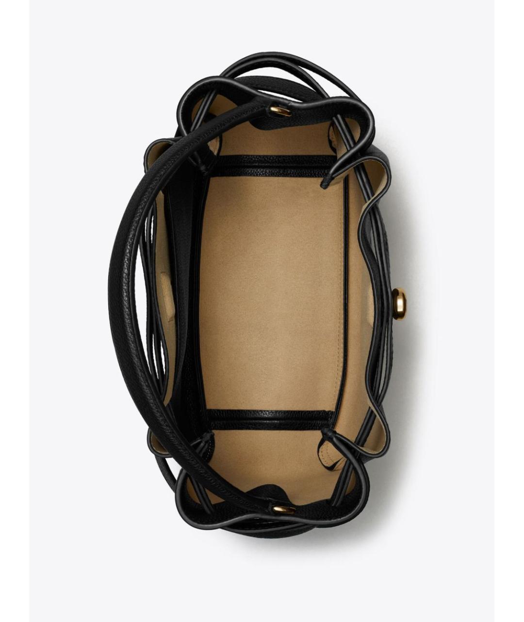 TORY BURCH Черная кожаная сумка через плечо, фото 4