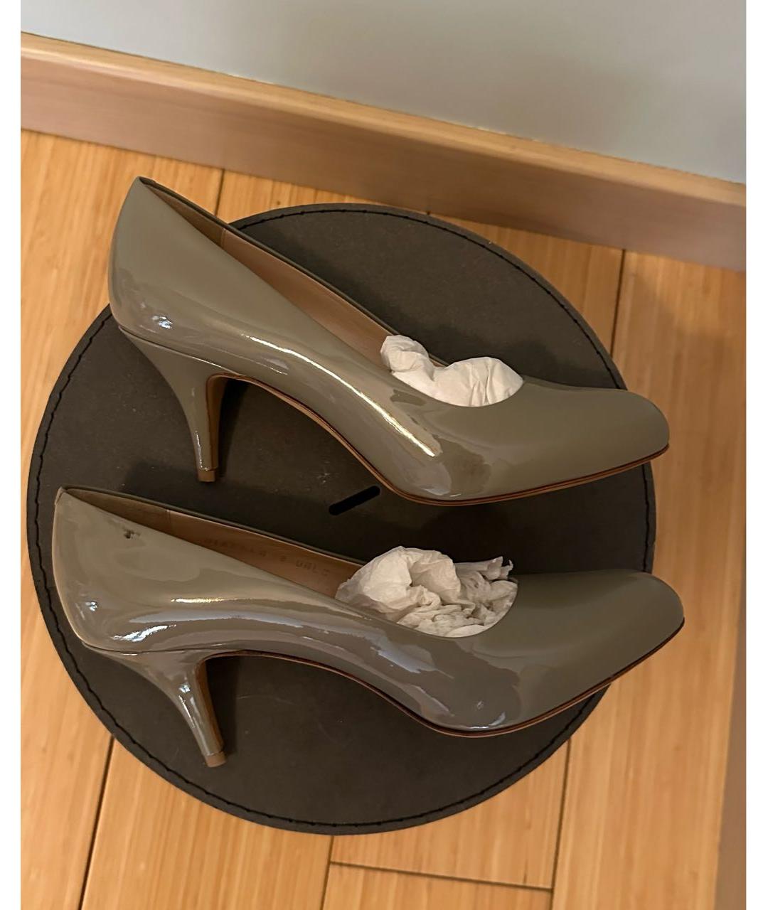 BALLY Бежевые туфли из лакированной кожи, фото 6