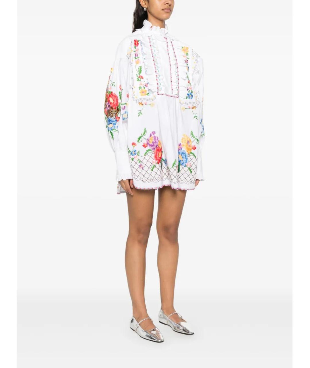 VALENTINO Мульти хлопковое повседневное платье, фото 3
