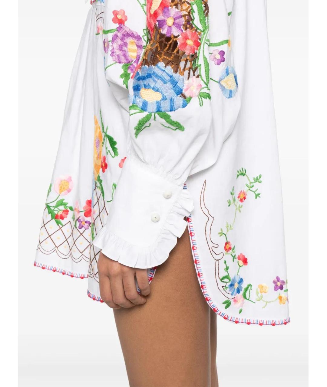 VALENTINO Мульти хлопковое повседневное платье, фото 5