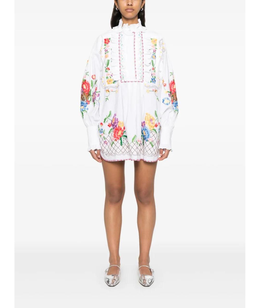 VALENTINO Мульти хлопковое повседневное платье, фото 2