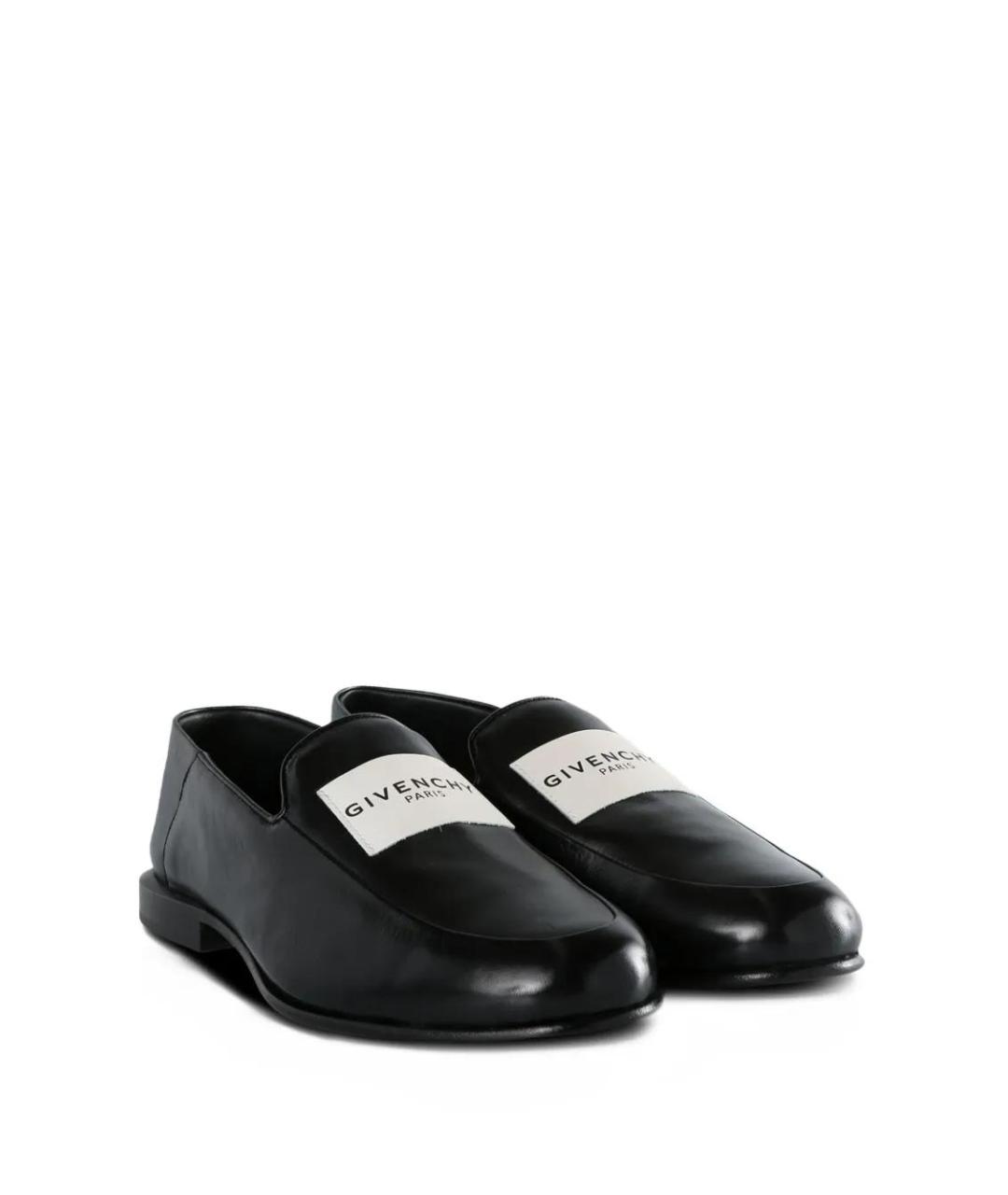 GIVENCHY Черные кожаные лоферы, фото 2