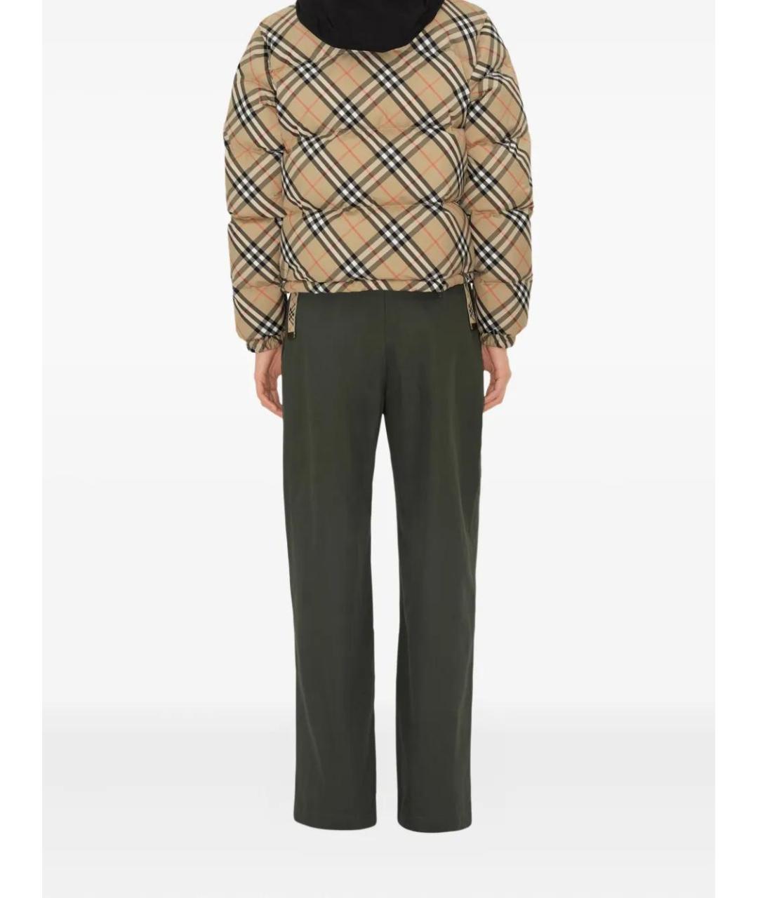 BURBERRY Бежевый полиэстеровый пуховик, фото 4
