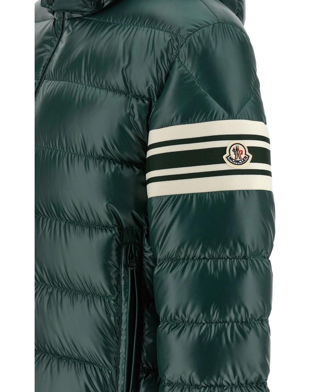 MONCLER Зеленая синтетическая куртка, фото 5