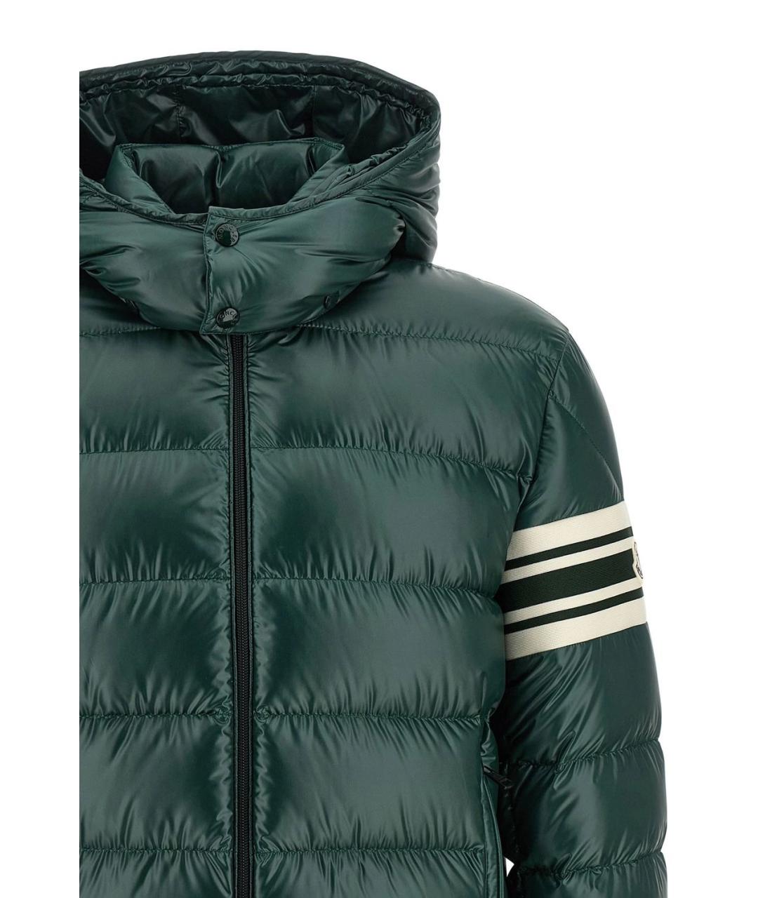 MONCLER Зеленая синтетическая куртка, фото 4