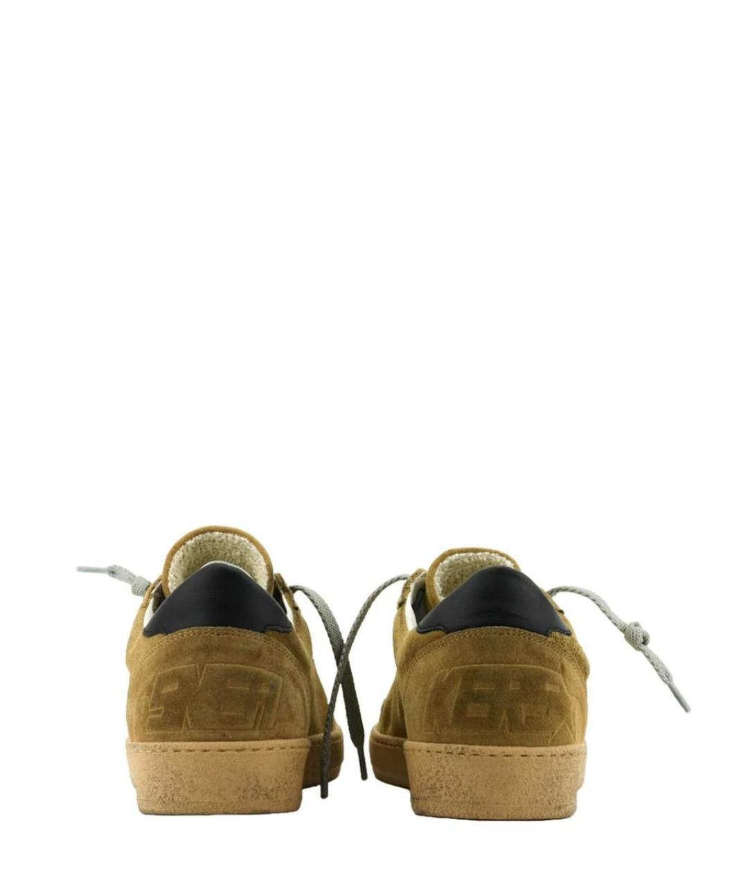 GOLDEN GOOSE DELUXE BRAND Коричневые замшевые низкие кроссовки / кеды, фото 3