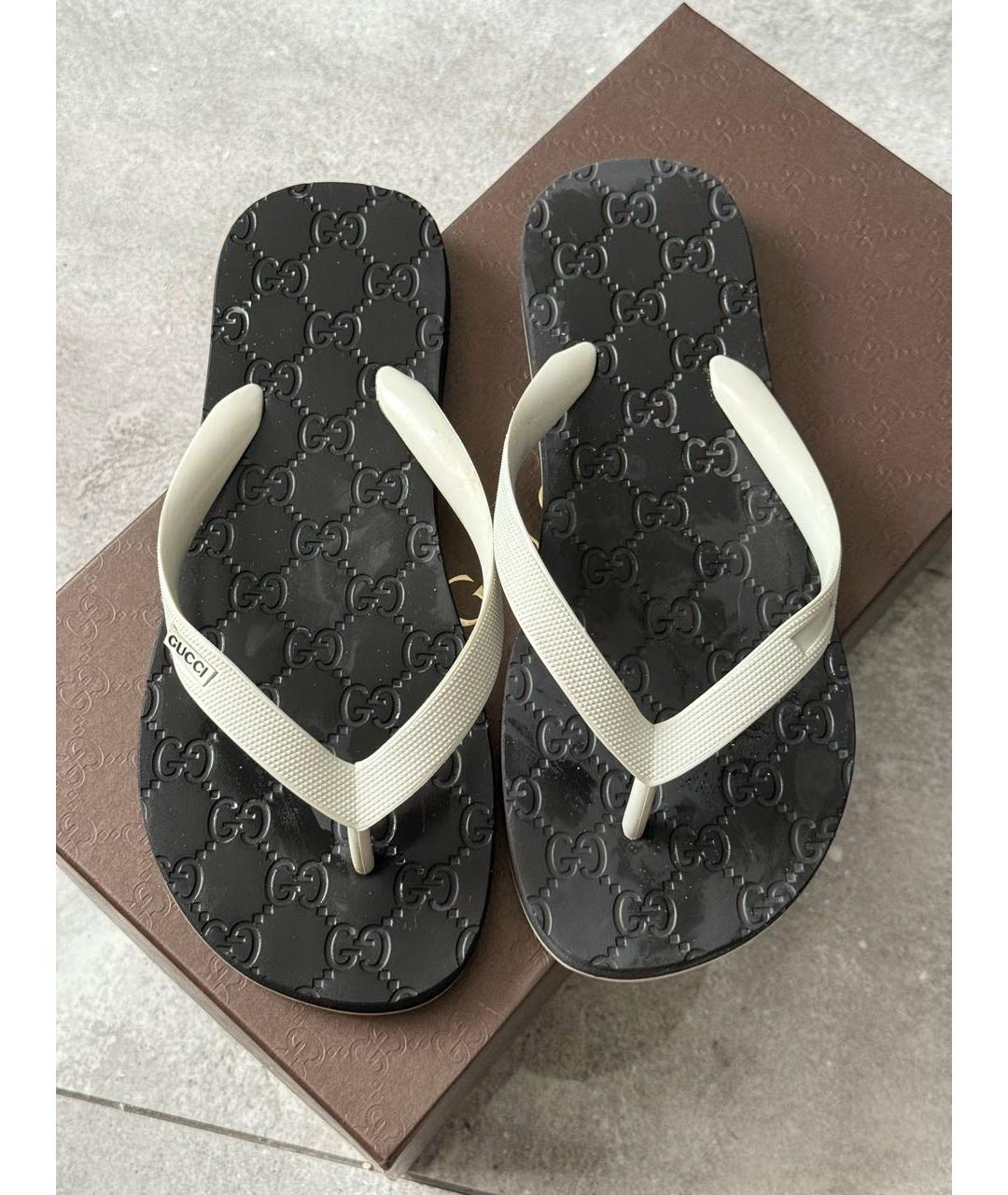 GUCCI Резиновые шлепанцы, фото 2