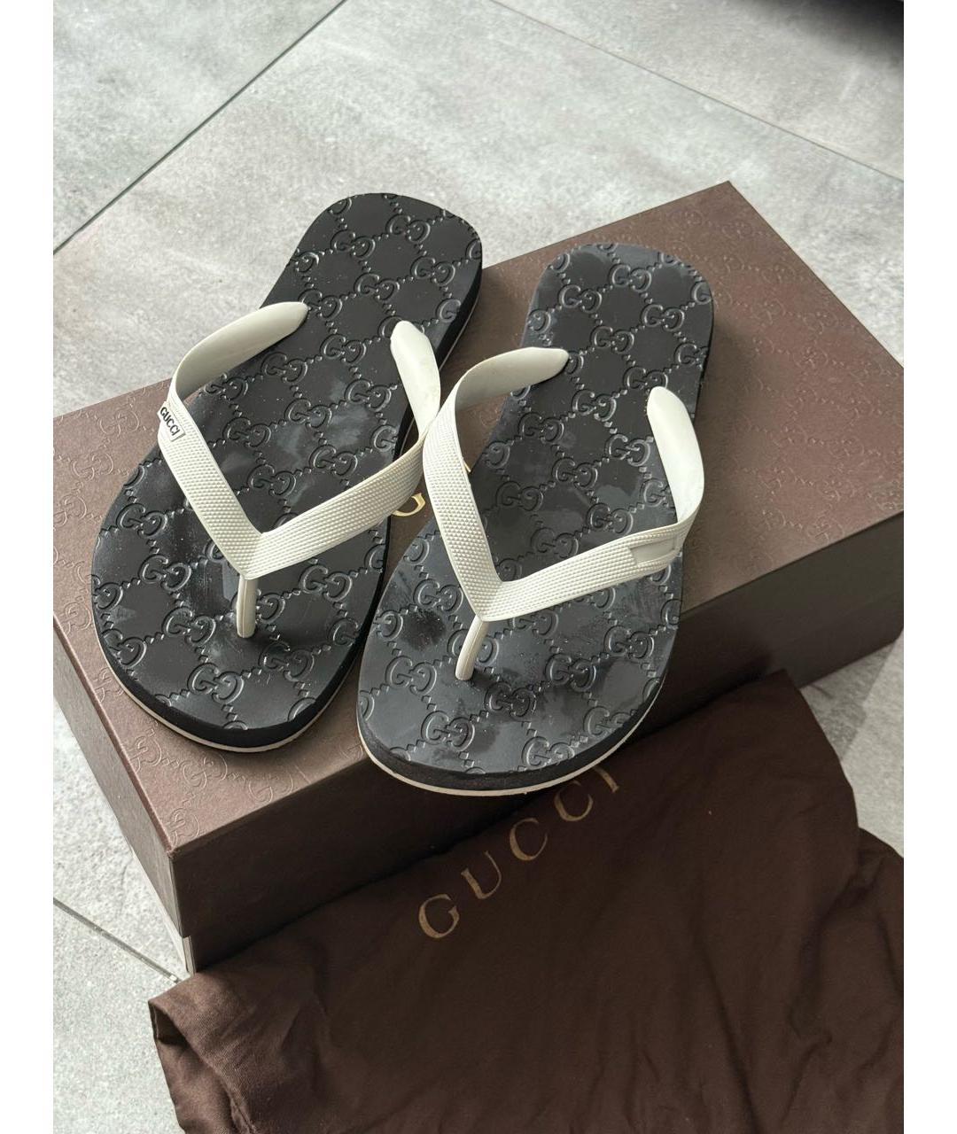 GUCCI Резиновые шлепанцы, фото 3