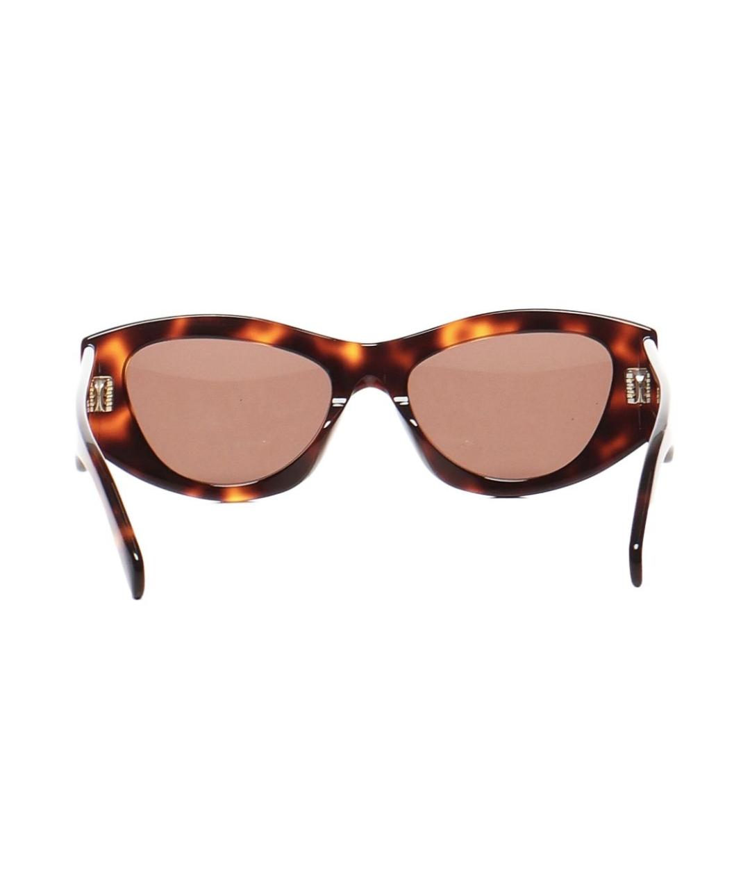 CELINE Коричневые солнцезащитные очки, фото 3