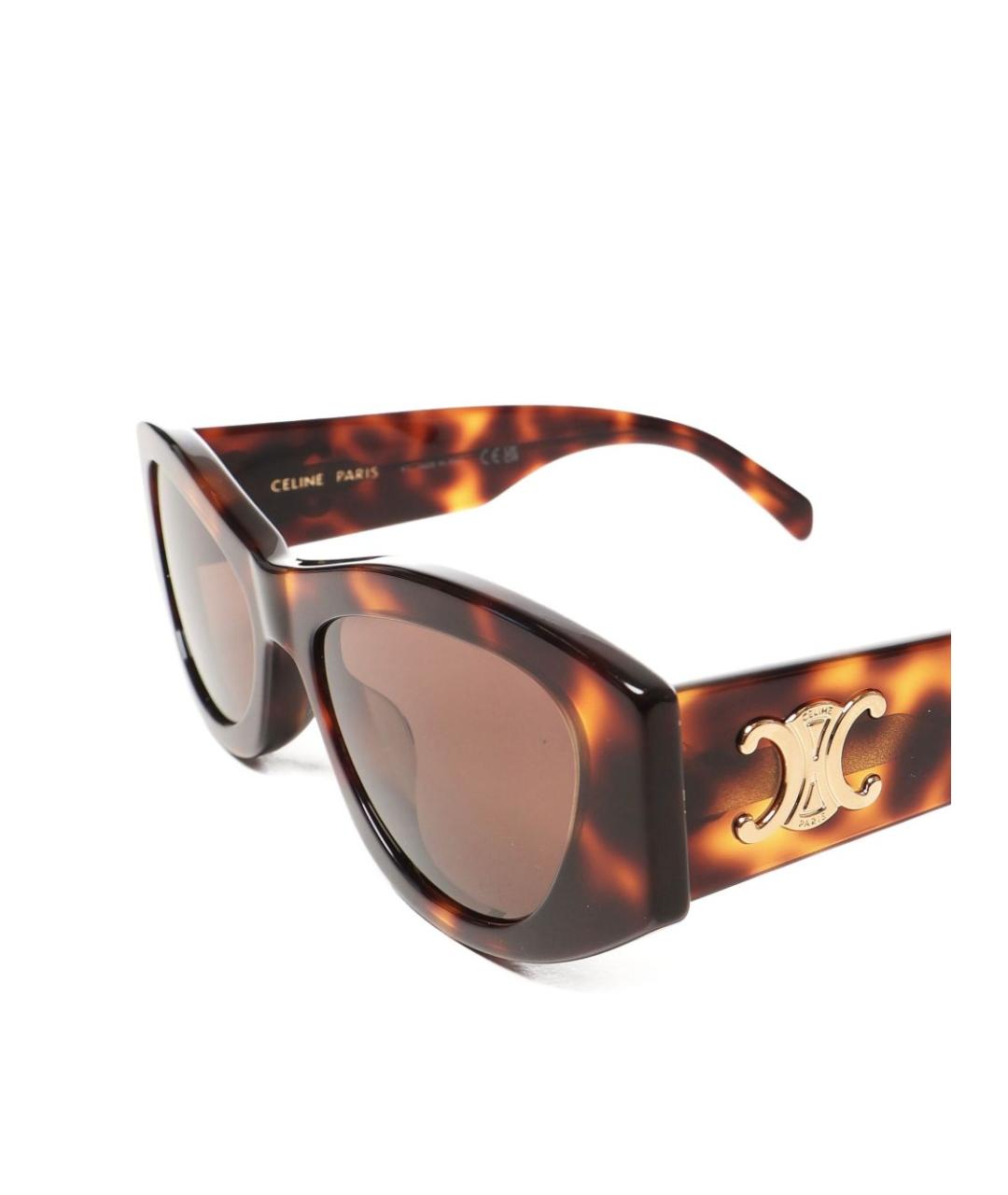 CELINE Коричневые солнцезащитные очки, фото 2