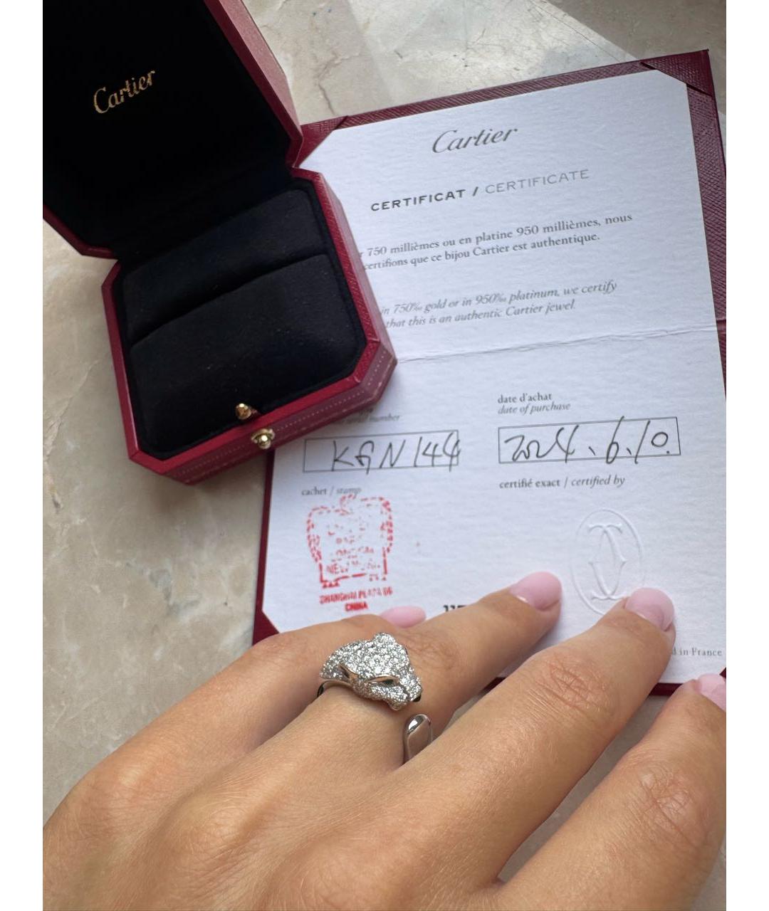 CARTIER Серебряное кольцо из белого золота, фото 2