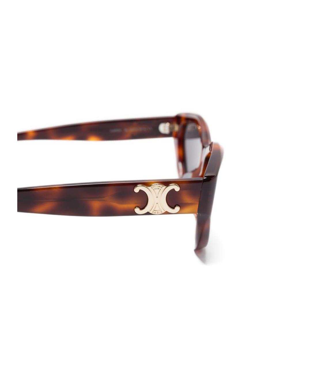 CELINE Коричневые солнцезащитные очки, фото 2