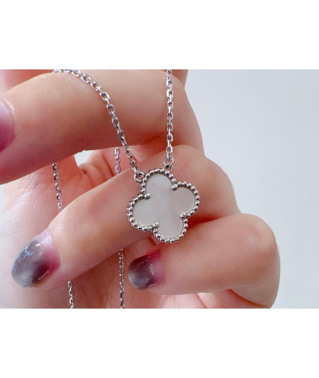 VAN CLEEF & ARPELS Серебряное колье из белого золота, фото 4