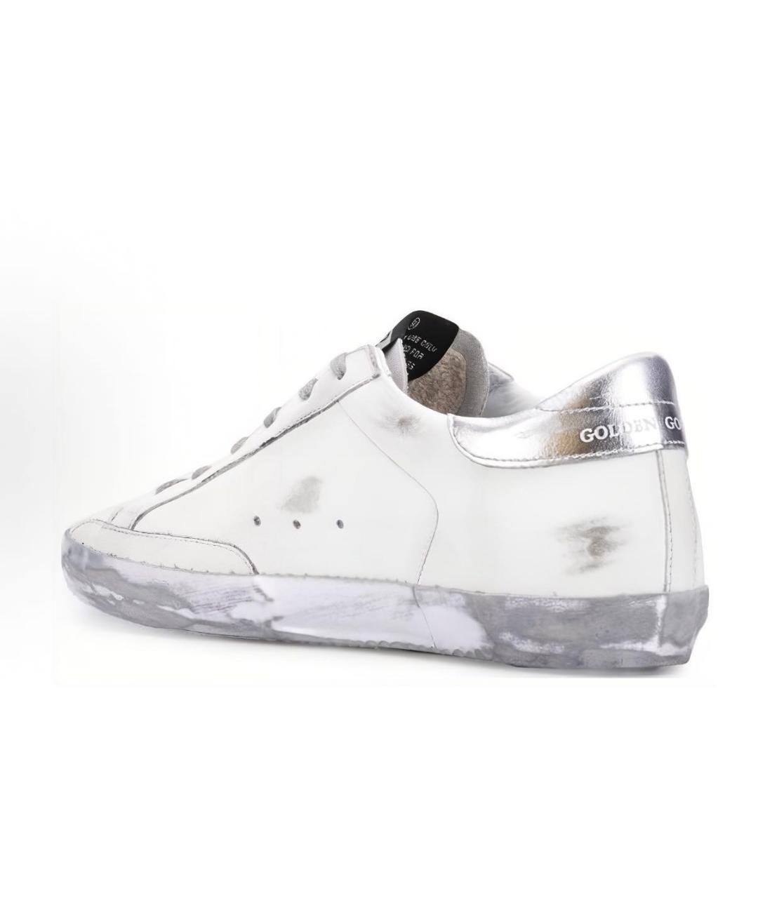 GOLDEN GOOSE DELUXE BRAND Белые кожаные кеды, фото 3