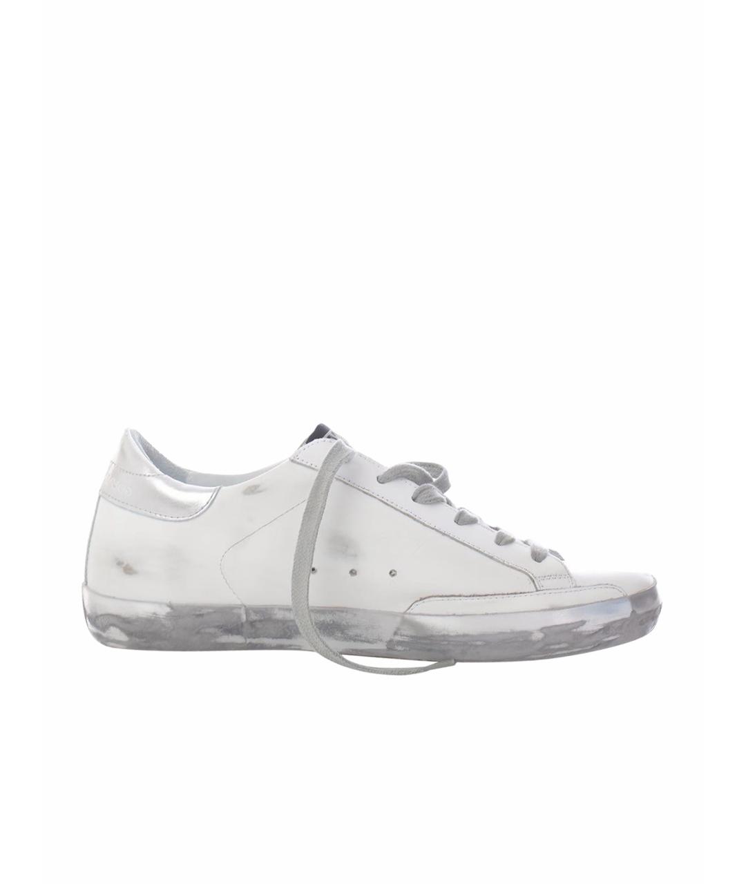 GOLDEN GOOSE DELUXE BRAND Белые кожаные кеды, фото 1