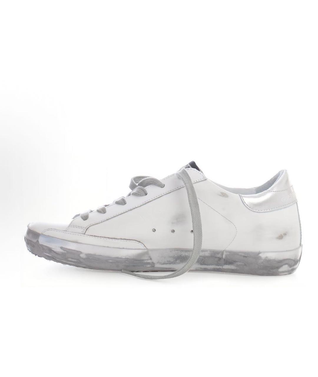 GOLDEN GOOSE DELUXE BRAND Белые кожаные кеды, фото 4