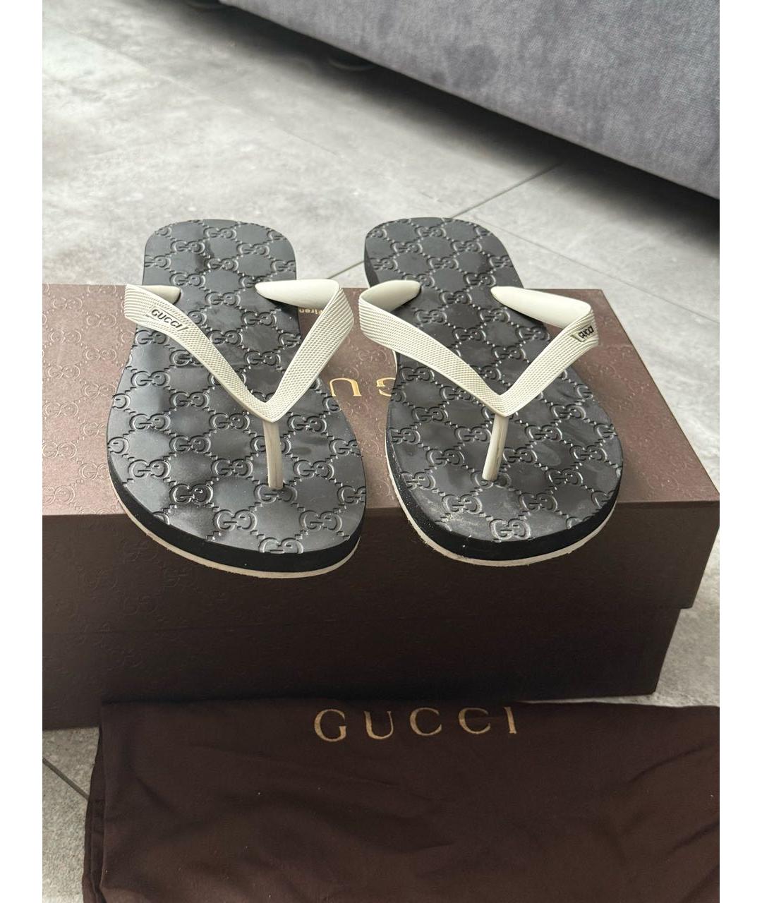 GUCCI Резиновые шлепанцы, фото 2