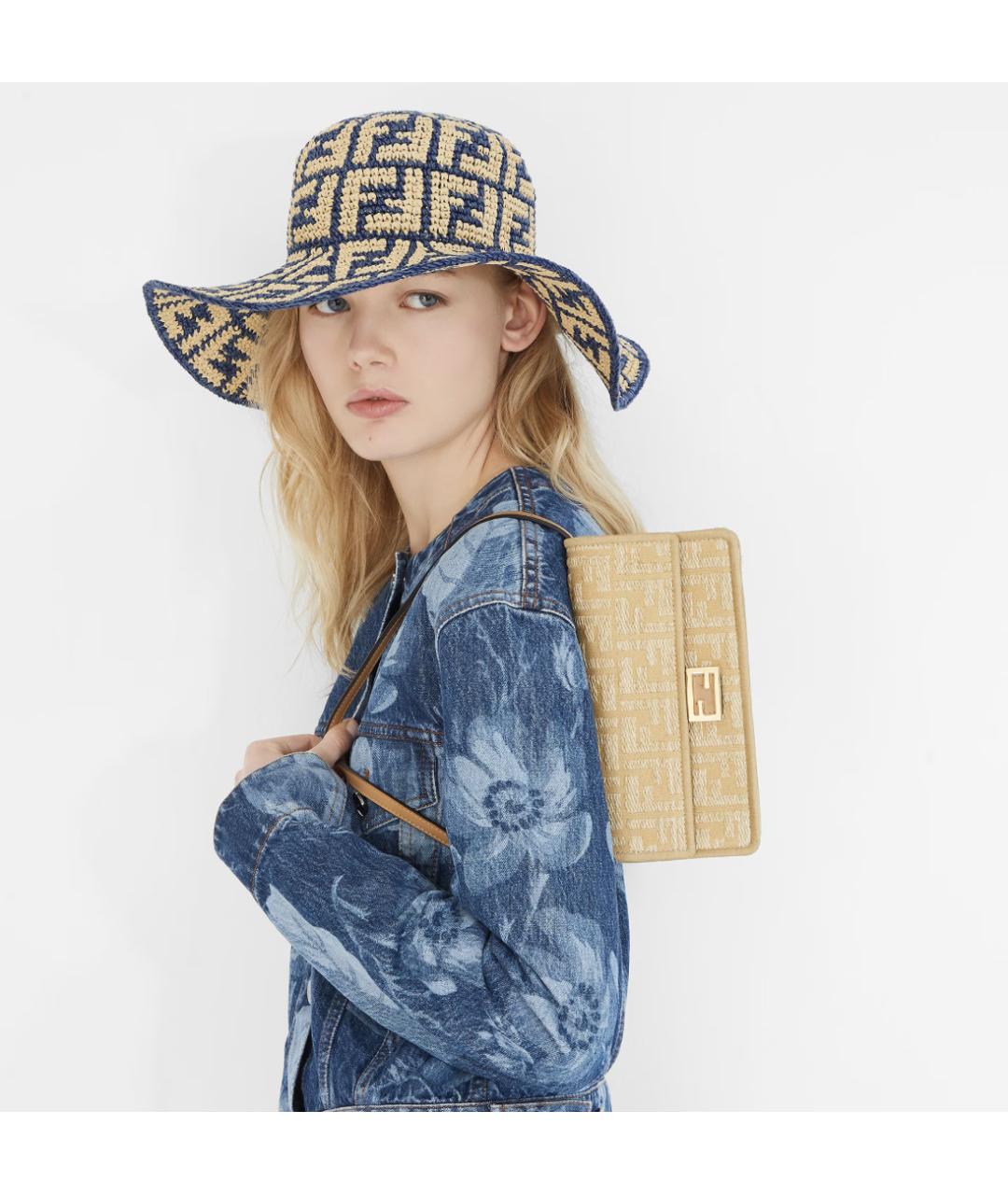 FENDI Бежевая сумка через плечо, фото 4