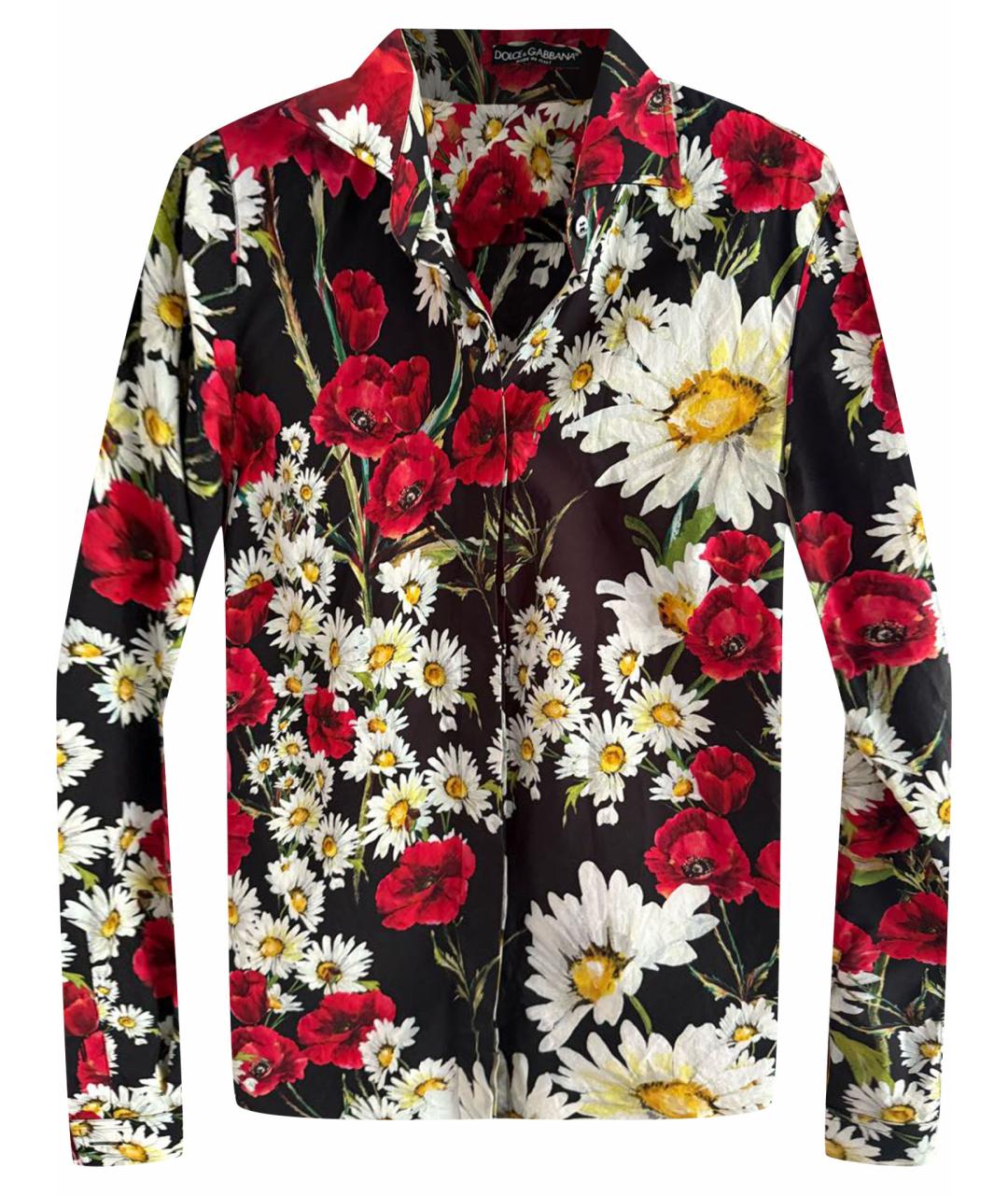 DOLCE&GABBANA Красная хлопковая рубашка, фото 1