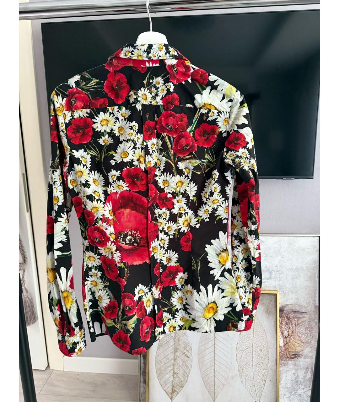 DOLCE&GABBANA Красная хлопковая рубашка, фото 2