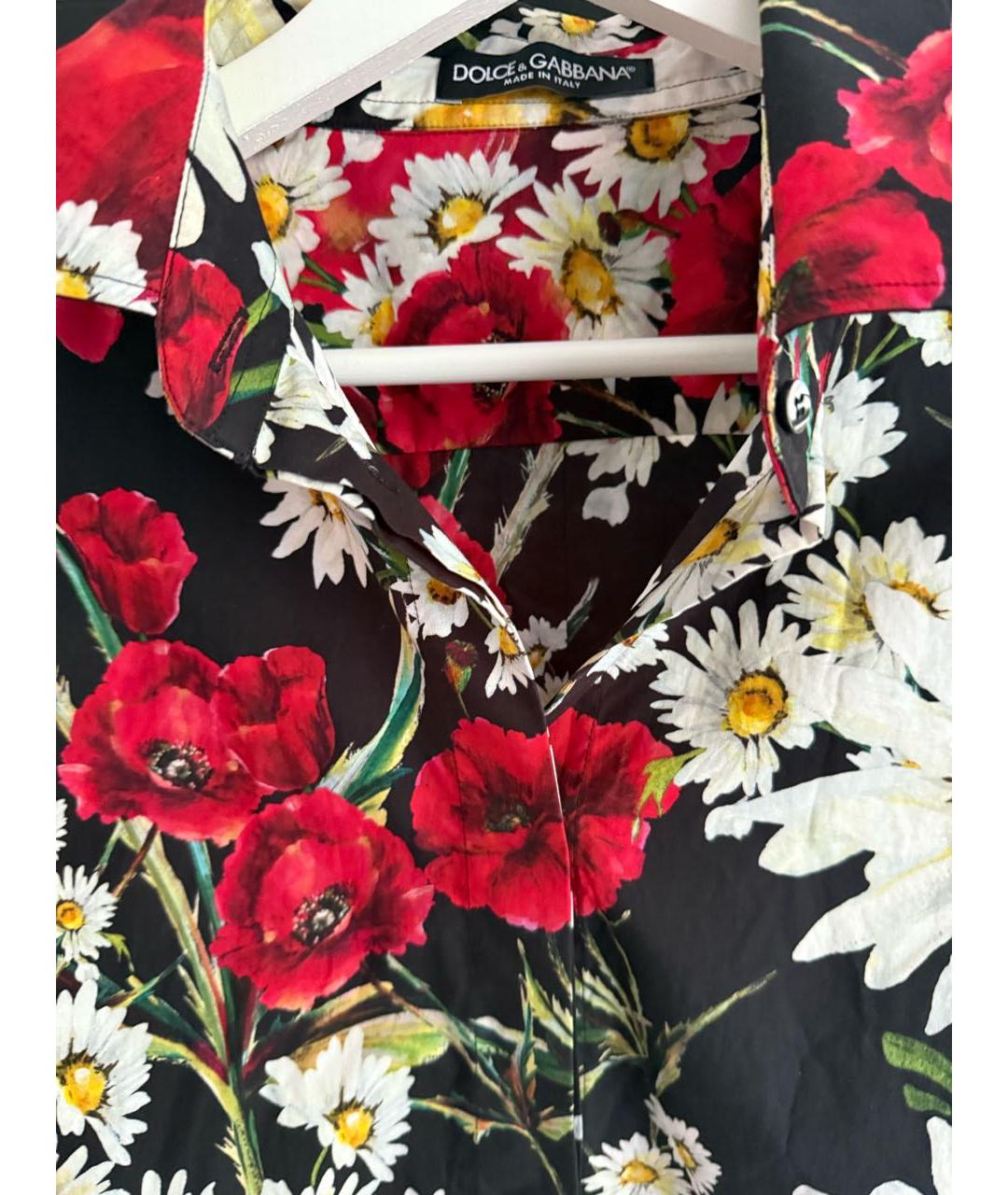DOLCE&GABBANA Красная хлопковая рубашка, фото 4