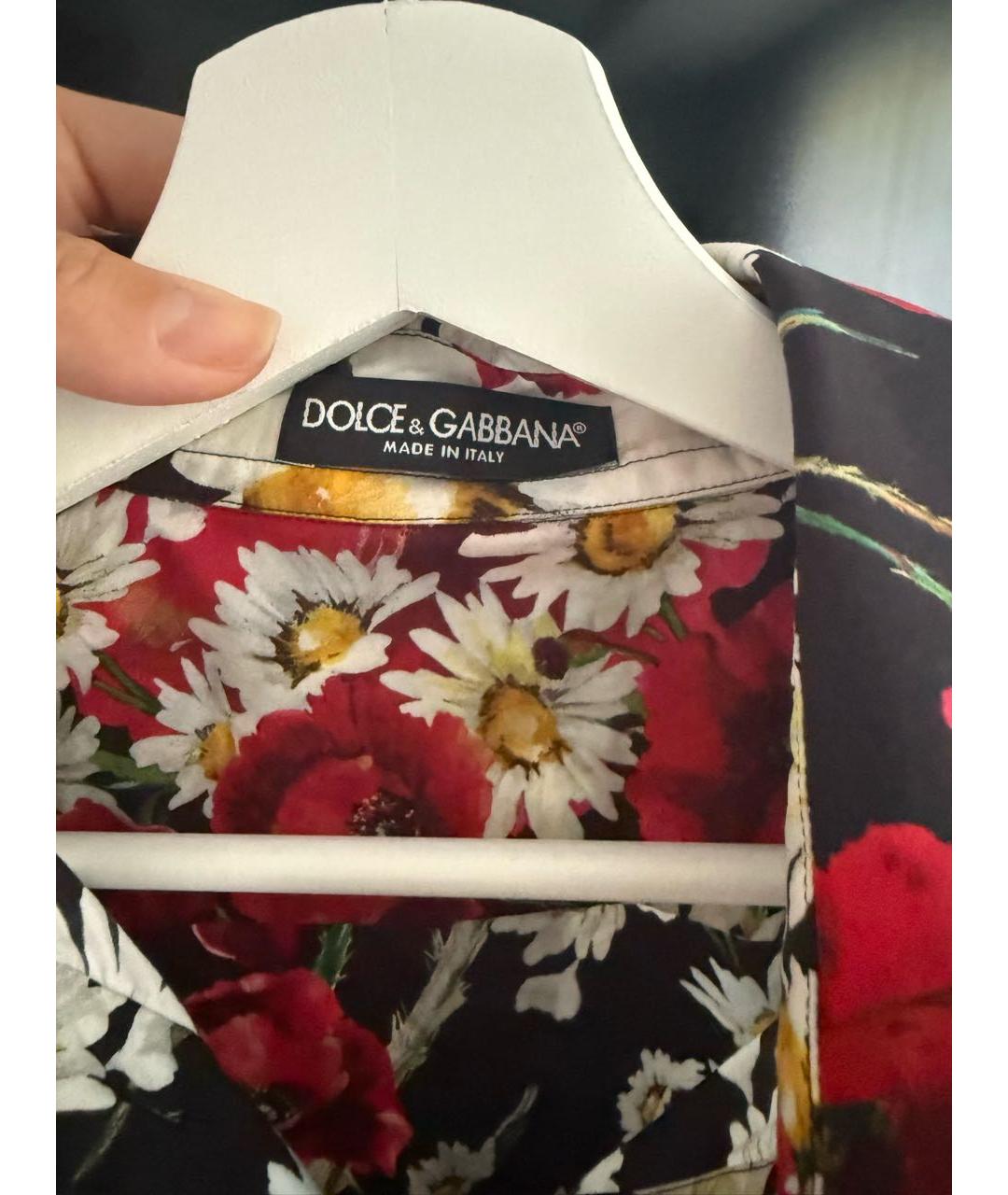 DOLCE&GABBANA Красная хлопковая рубашка, фото 3