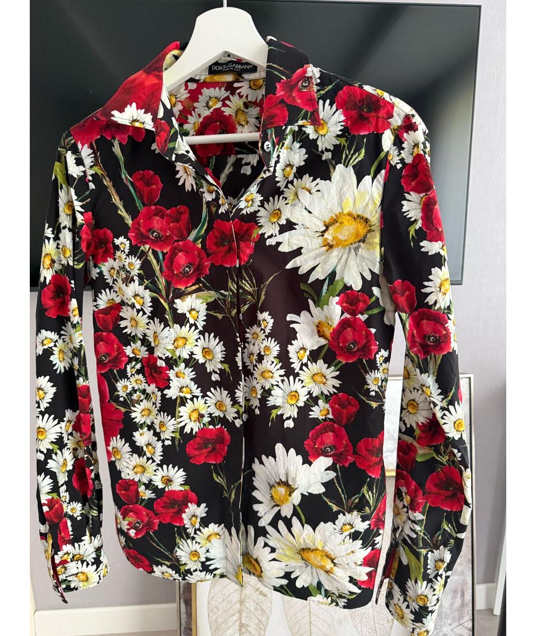 DOLCE&GABBANA Красная хлопковая рубашка, фото 6