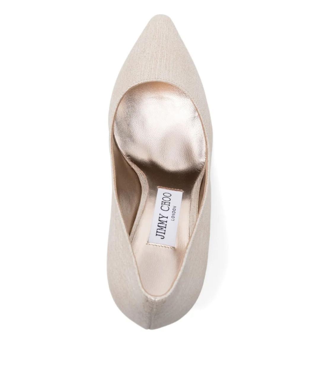 JIMMY CHOO Золотые туфли, фото 3