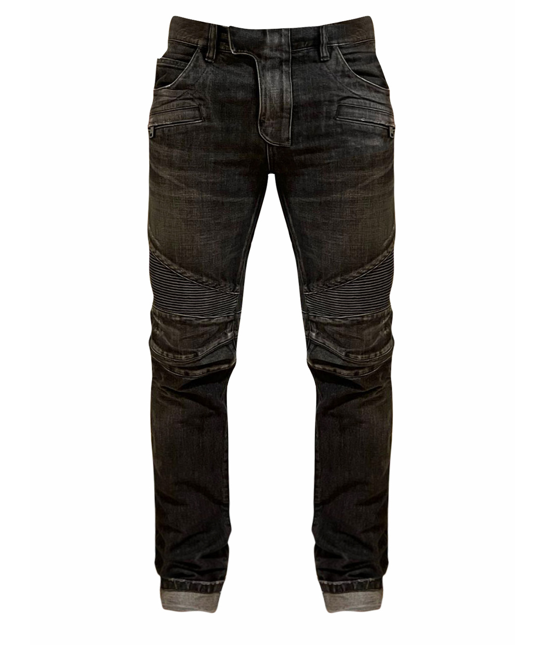 BALMAIN Антрацитовые прямые джинсы, фото 1