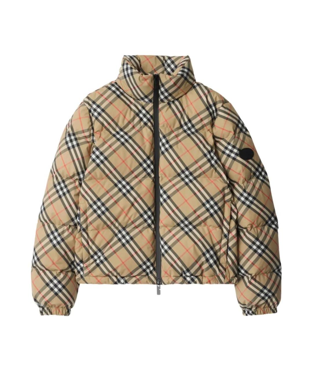 BURBERRY Бежевая полиэстеровая куртка, фото 1