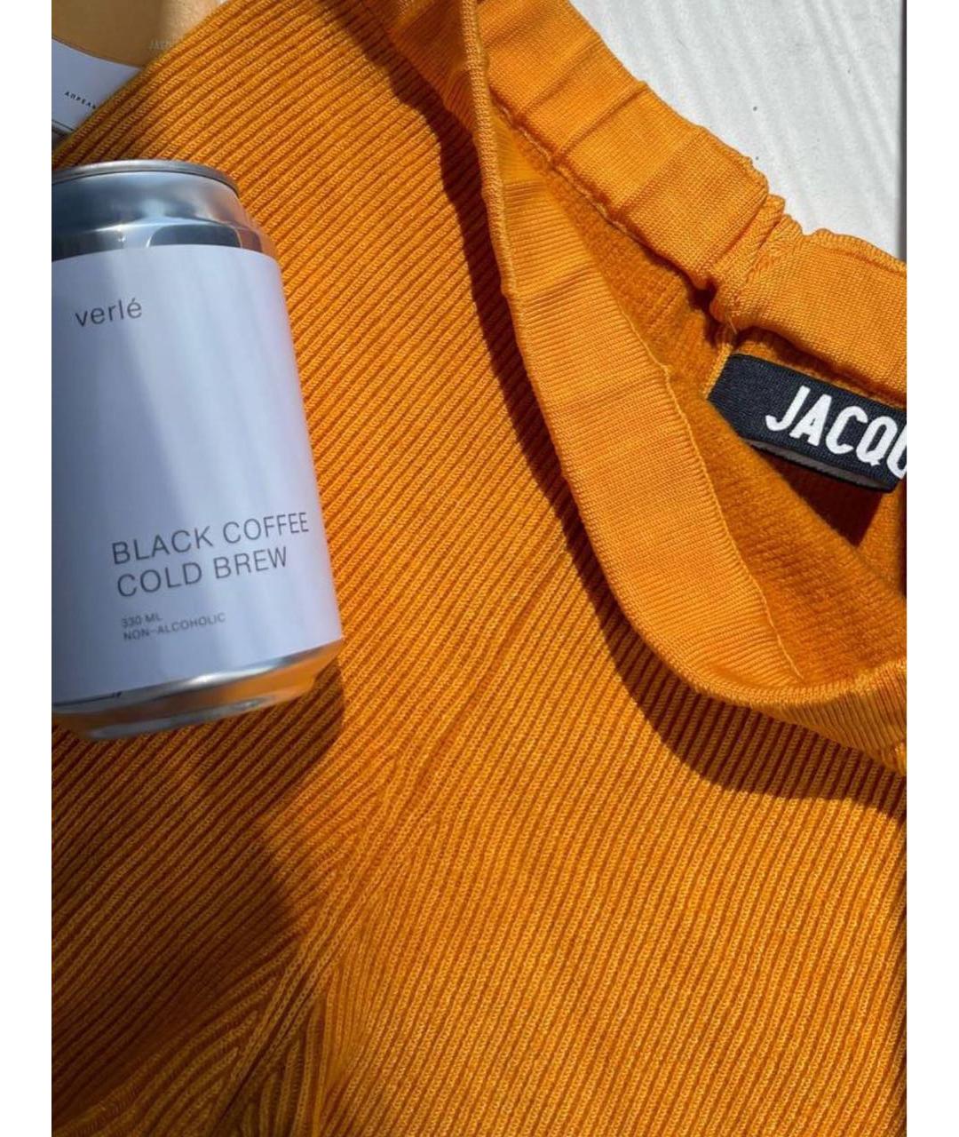 JACQUEMUS Оранжевое вискозные шорты, фото 5