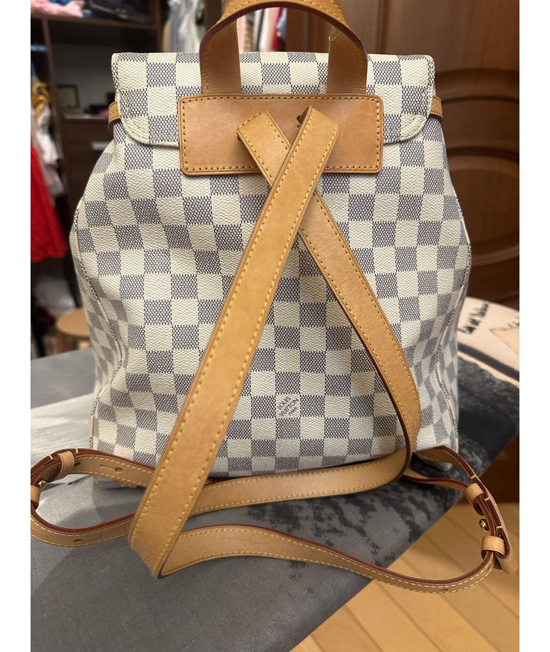 LOUIS VUITTON Белый кожаный рюкзак, фото 3