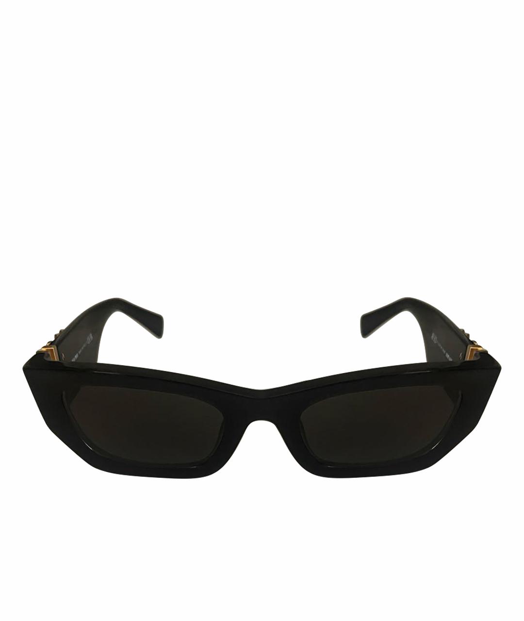 MIU MIU Черные пластиковые солнцезащитные очки, фото 1