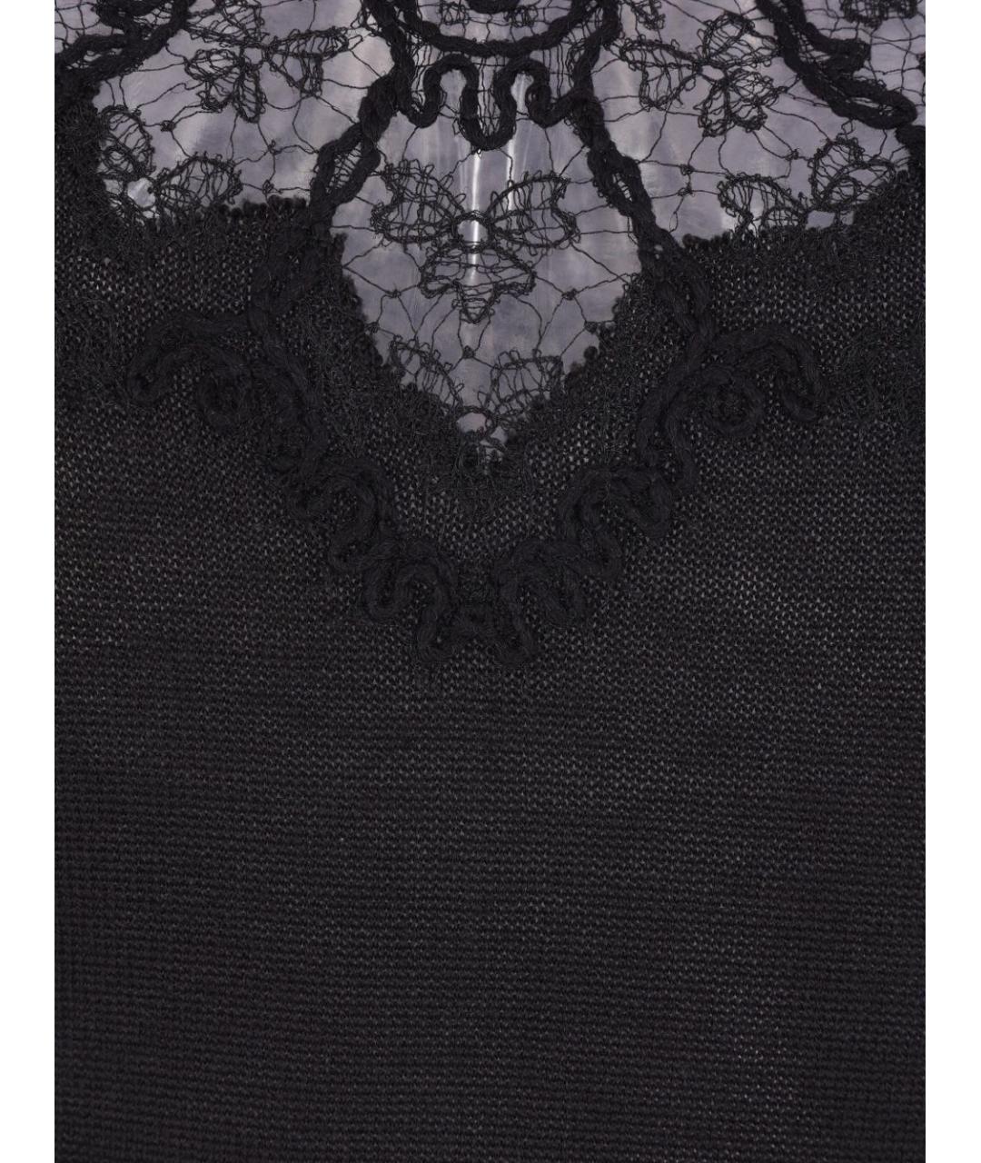 ERMANNO SCERVINO Черная майка, фото 4